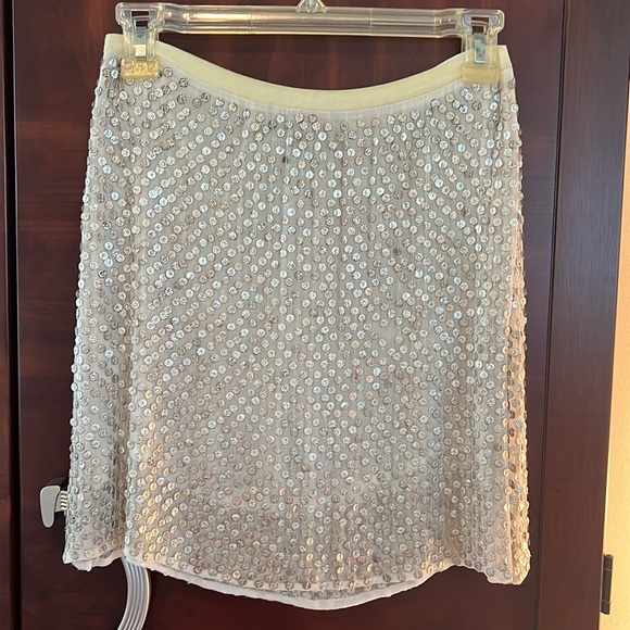 Silver Dagger Matte Silver and Gold Palette Mini Skirt- New without Tags - Picture 4 of 6